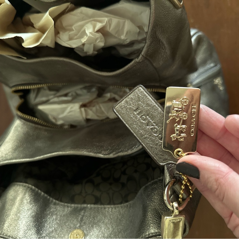 Coach Metallic Madison Pheobe Hobo Bag - Picture 4 of 7
